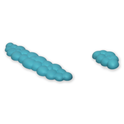 Reposamuñecas Nube Azul Celeste
