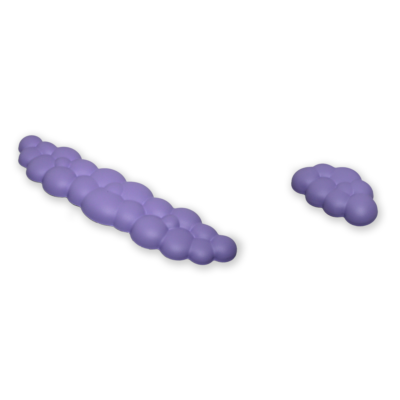 Reposamuñecas Nube Morado Pastel